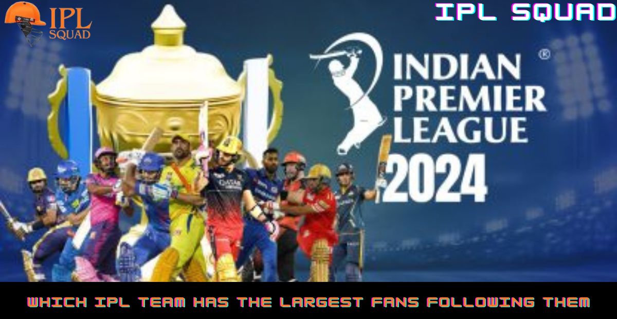 Which IPL team has the largest fans following them